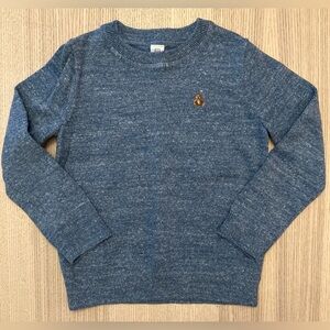 GAP Toddler Relaxed Crewneck Sweater in Light Blue Heather - Size 5T - EUC
